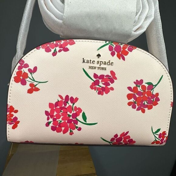 Kate Spade (reg price $230)Purse Perry Floral Leather Dome Crossbody NWT - Picture 5 of 10